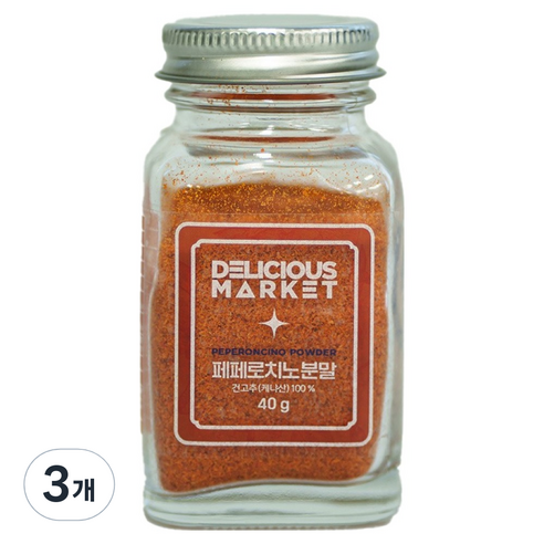 딜리셔스마켓 페페론치노분말, 40g, 3개