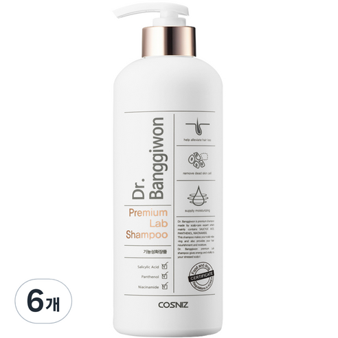 닥터방기원 프리미엄 랩 탈모샴푸, 500ml, 6개