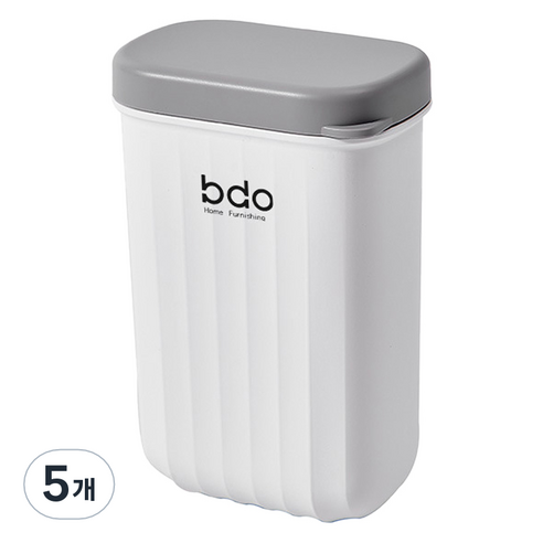 bdo 모던 휴대용 비누 케이스 사각형, 5개, 화이트