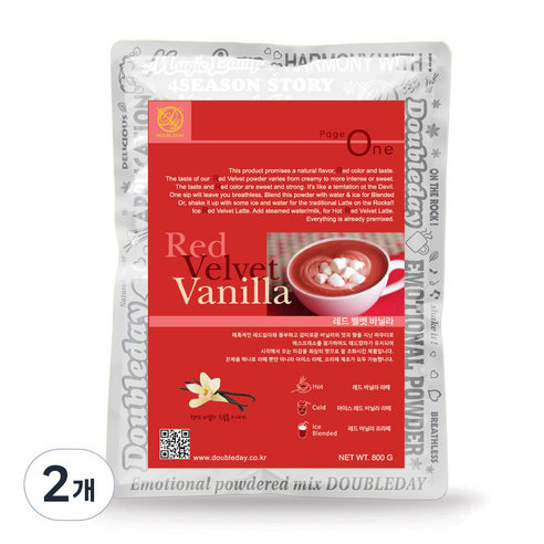 더블데이 레드벨벳바닐라 파우더, 800g, 1개입, 2개