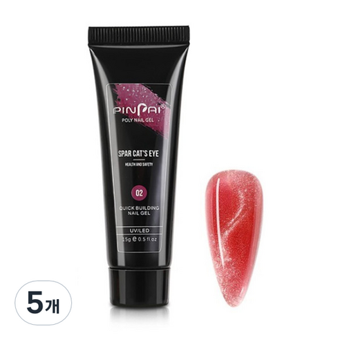 고고블랑 네일연장 자석 마그네틱 폴리젤 15ml, 02, 5개
