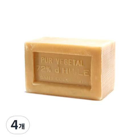 마르세유 랑팔라투르 사봉드 비누 블랑, 300g, 4개