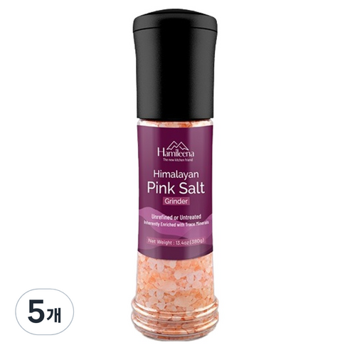 하밀리나 히말라야 핑크솔트, 5개, 380g