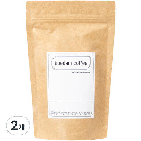 보에담 시그니처 프리미엄 블렌드 원두 커피 산뜻한맛, 홀빈(분쇄안함), 500g, 2개