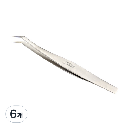 화이트라벨 45도핀셋 HLCP0002, 6개