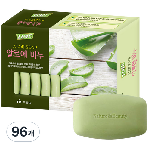 무궁화 타임 알로에비누, 90g, 96개