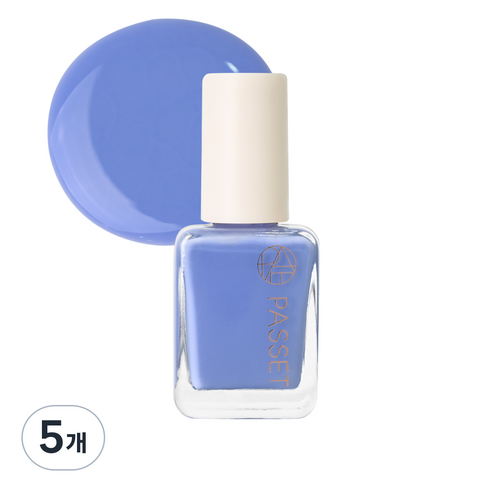 파셋 셀럽 네일컬러 폴리쉬 매니큐어 7ml, 39 라벤더블루, 5개