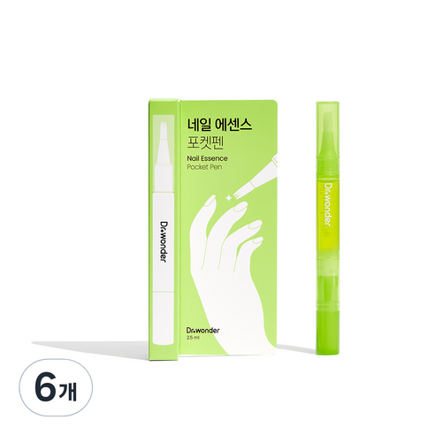 닥터원더 네일 에센스 포켓펜, 6개, 2.5ml