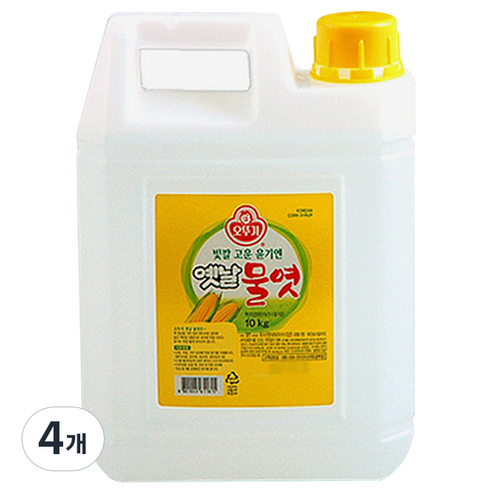오뚜기 옛날 물엿, 10kg, 4개