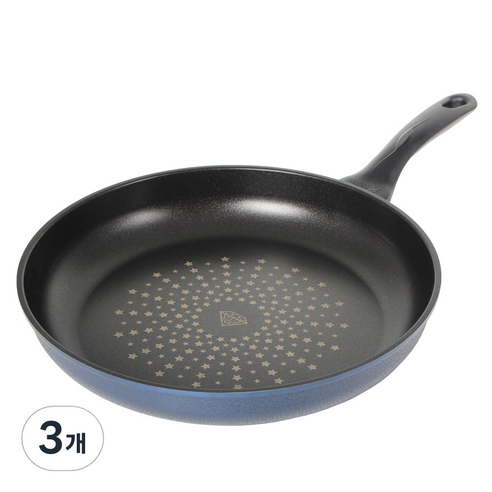 키친웰 셰프요리 다이아몬드 프라이팬, 32cm, 3개