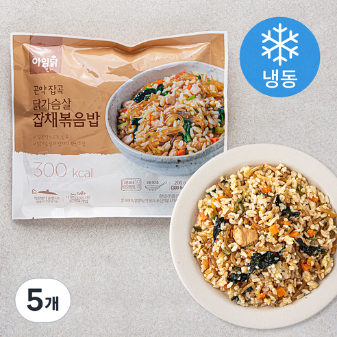 아임닭 곤약잡곡 닭가슴살 잡채볶음밥 (냉동), 200g, 5개