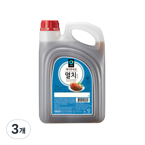 청정원 멸치액젓, 5kg, 3개
