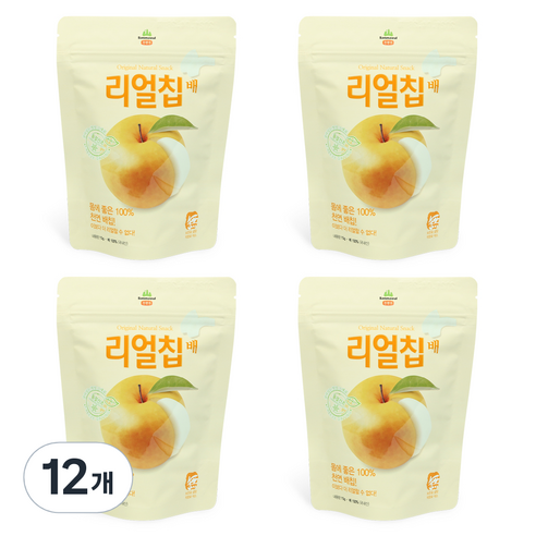 산마을 리얼칩 배, 15g, 12개