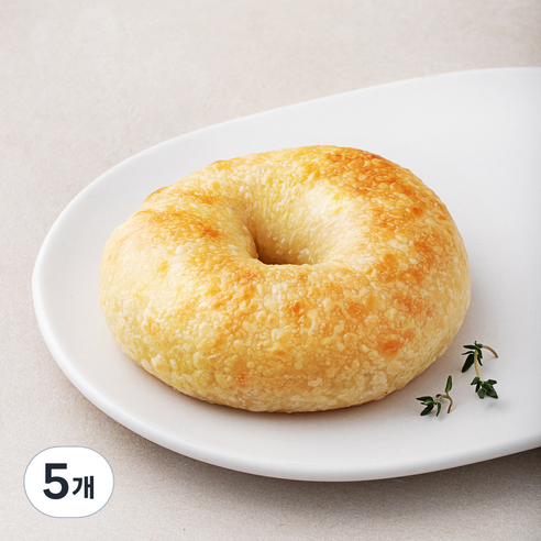 도제식빵 탕종 플레인 베이글, 100g, 1개입, 5개