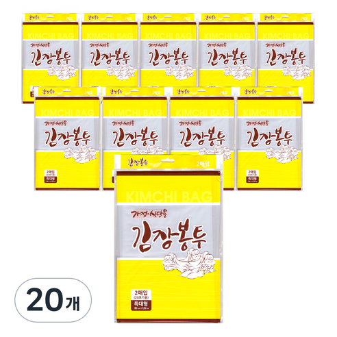 킹스봉 가온누리비닐 김장봉투 2p, 특대형(약20포기), 20개