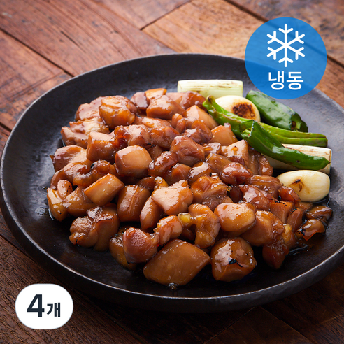 마늘간장 닭다리 순살볶음 (냉동), 4개, 400g