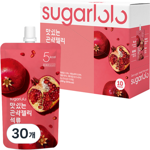 인테이크 슈가로로 맛있는 곤약젤리 석류, 150ml, 30개