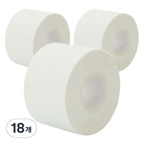 크리다 KRIDA C-tape 스포츠 테이프 화이트 3.8cm x 9.1m, 18개, 1개입