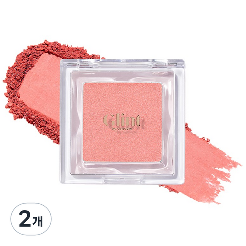 Glint 베이크드 블러쉬 블러셔 2.4g, 03 멜론 바이트, 2개