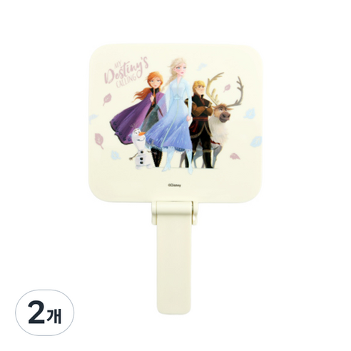 세븐스타 디즈니 겨울왕국 2 사각 접이식 손거울, 엘사, 2개