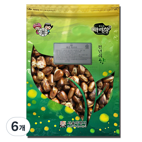 천지가약초 볶은 옥수수차, 1kg, 1개입, 6개