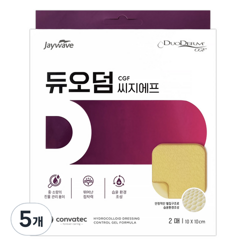 듀오덤 제이웨이브 씨지에프 CGF 벌집폼밴드 2p, 5개