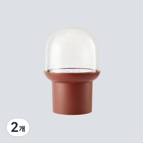 JCP 메이크업 브러쉬 케이스 초콜릿, 2개