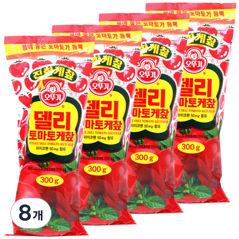 오뚜기 델리 토마토 케찹, 300g, 8개