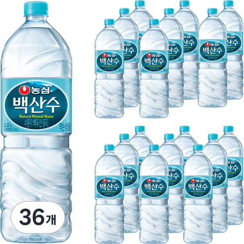 농심 백산수, 2L, 36개