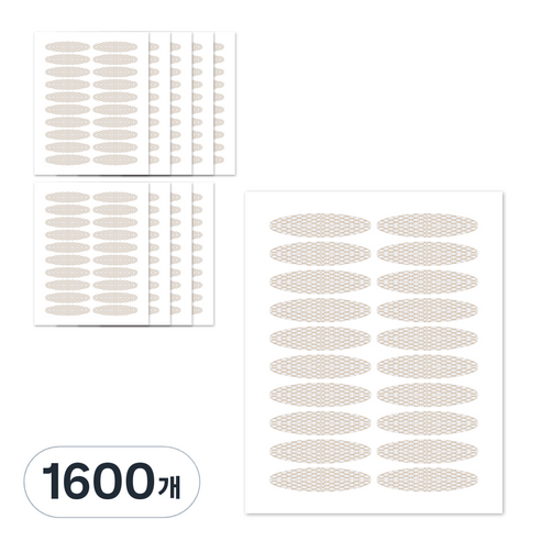 더분 대용량 마이스킨 쌍꺼풀 테이프 레이스, R타입, 1600개