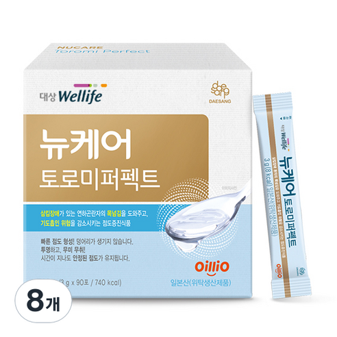 뉴케어 토로미 퍼펙트 환자용 식품, 8개, 270g