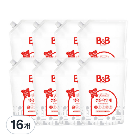 비앤비 섬유세제 1500ml 리필, 16개