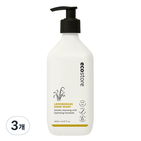 에코스토어 핸드워시 레몬그라스, 425ml, 3개