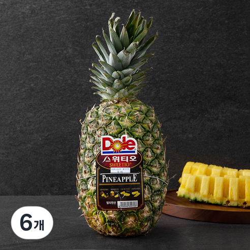 스위티오 파인애플 특대, 2.1kg, 6개