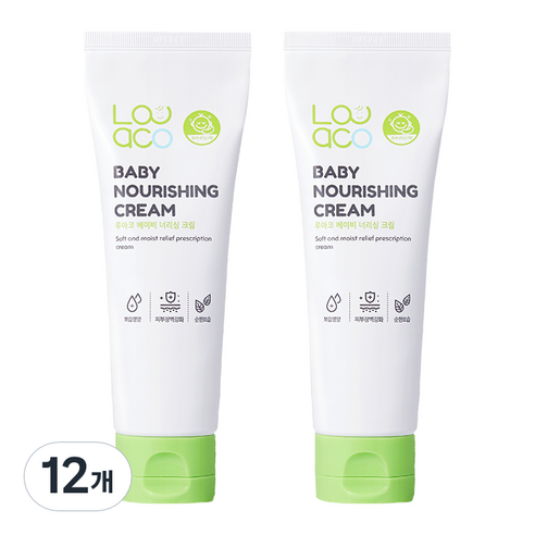루아코 베이비 너리싱 크림, 130ml, 12개