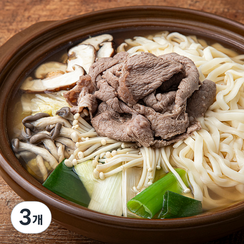 곰곰 소고기 샤브샤브 칼국수 전골, 970g, 3개