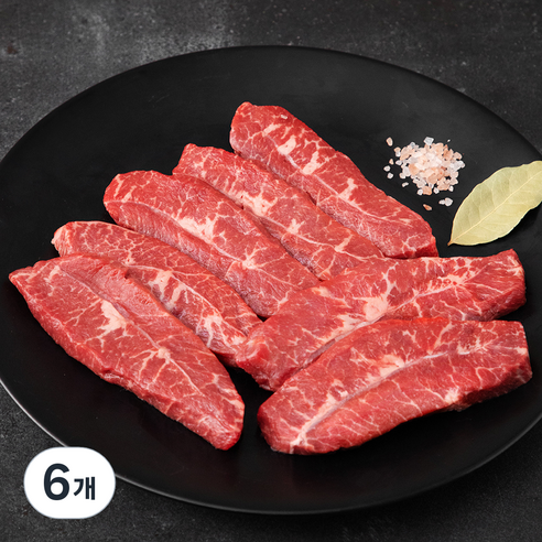 미국산 부채살 구이용 (냉장), 300g, 6개
