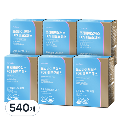 퍼펙토 프리바이오틱스 FOS, 540개, 4g