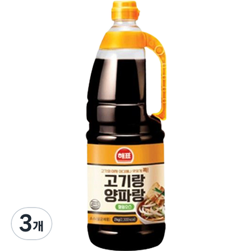 해표 고기랑 양파랑 절임소스, 3개, 2kg