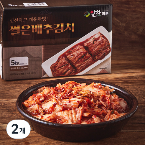 알찬마루 썰은배추김치, 5kg, 2개