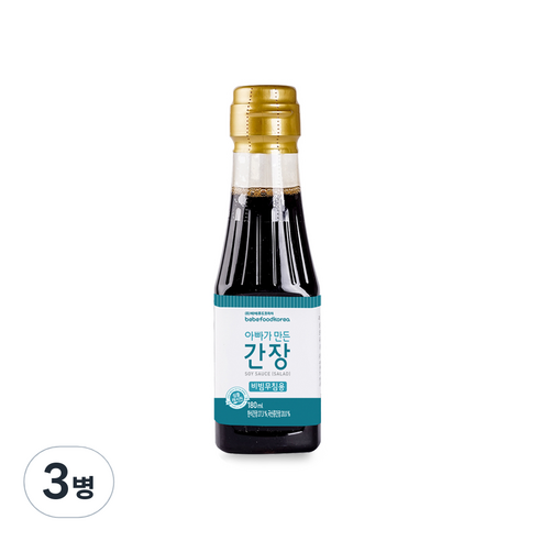 베베푸드 아빠가 만든 간장 비빔무침용, 180ml, 3병