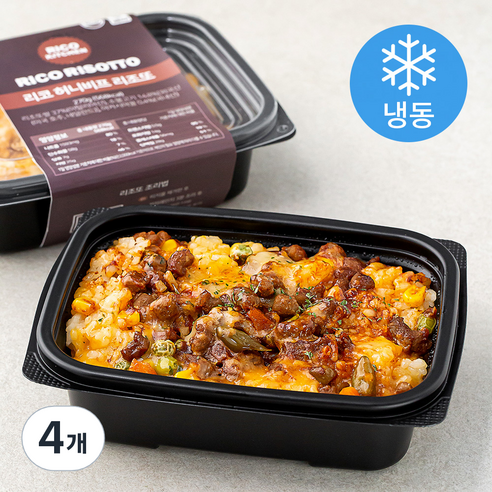 리코 허니비프 리조또 (냉동), 270g, 4개