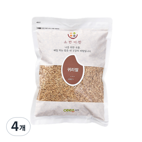 씨익 소반미반 귀리쌀, 1kg, 4개