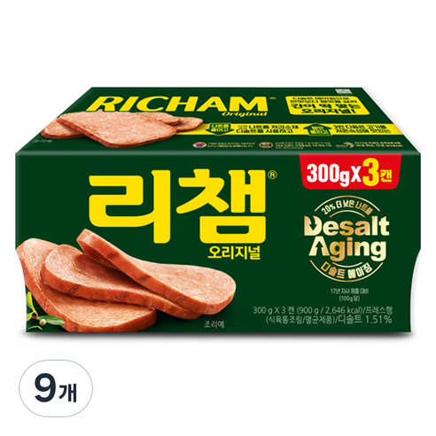 리챔 동원 오리지널, 300g, 9개