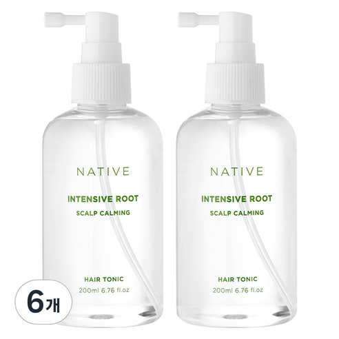 아브카 네이티브 인텐시브 루트 카밍 두피케어 탈모증상완화 헤어토닉, 6개, 200ml
