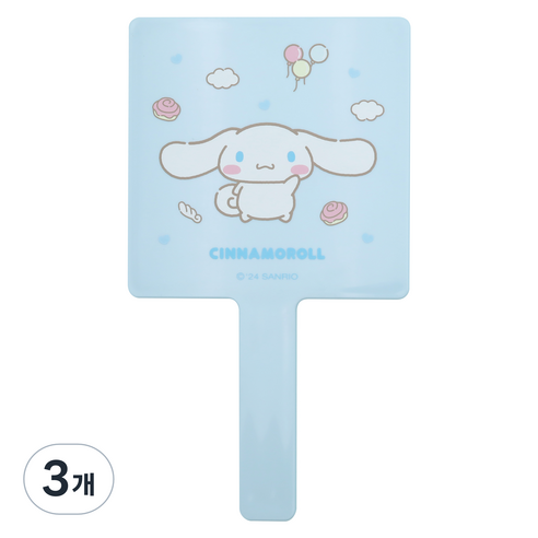 산리오캐릭터즈 사각손거울 대, 시나모롤, 3개