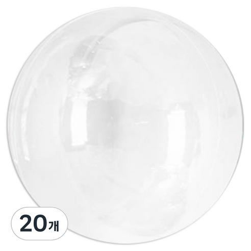 파티쇼 PVC 투명 버블 풍선 광폭 45cm, 20개