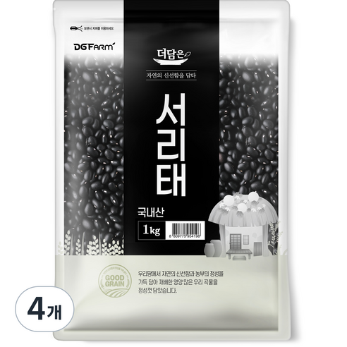 더담은 서리태, 1kg, 4개