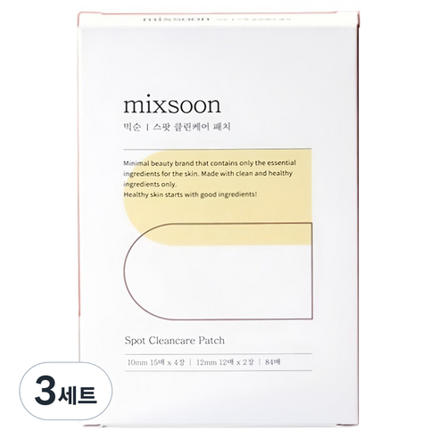 믹순 스팟 클린케어 패치 10mm 15p x 4개 + 12mm 12p x 2개 세트, 3개