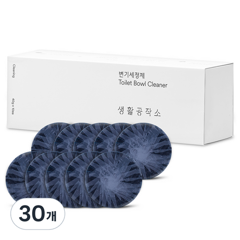 생활공작소 변기세정제 10p, 40g, 3개